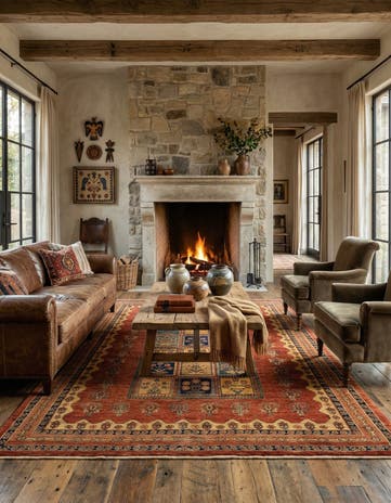 5' 3 x 7' 7 Luribaft Wool Rug