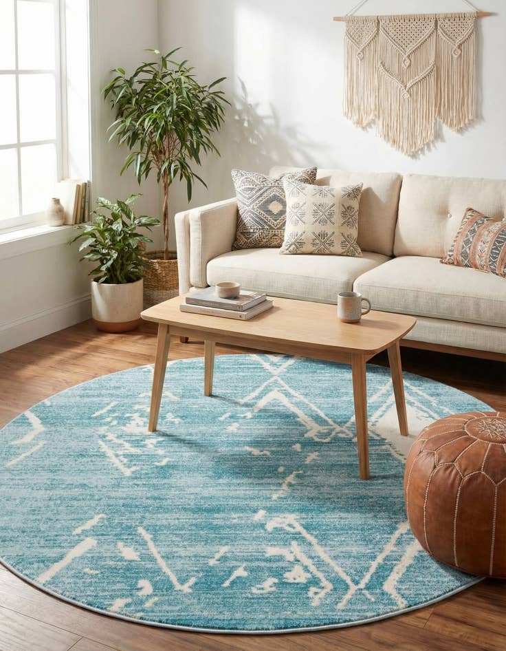 Detail image of 5' 3 x 5' 3 Uptown Carnegie Hill Round Rug