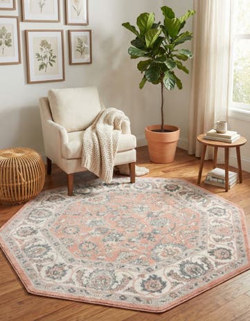 Rose Aurelia Octagon Rug