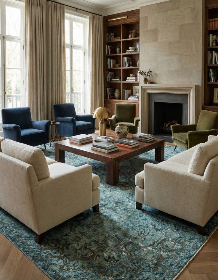 Detail image of 6' 7 x 8' 7 Vintage Royal Rug