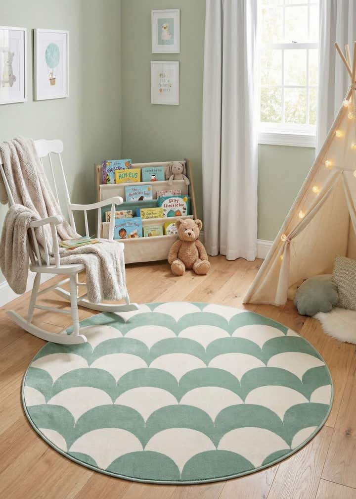 5' 3 x 5' 3 Whimsy Kids Round Rug