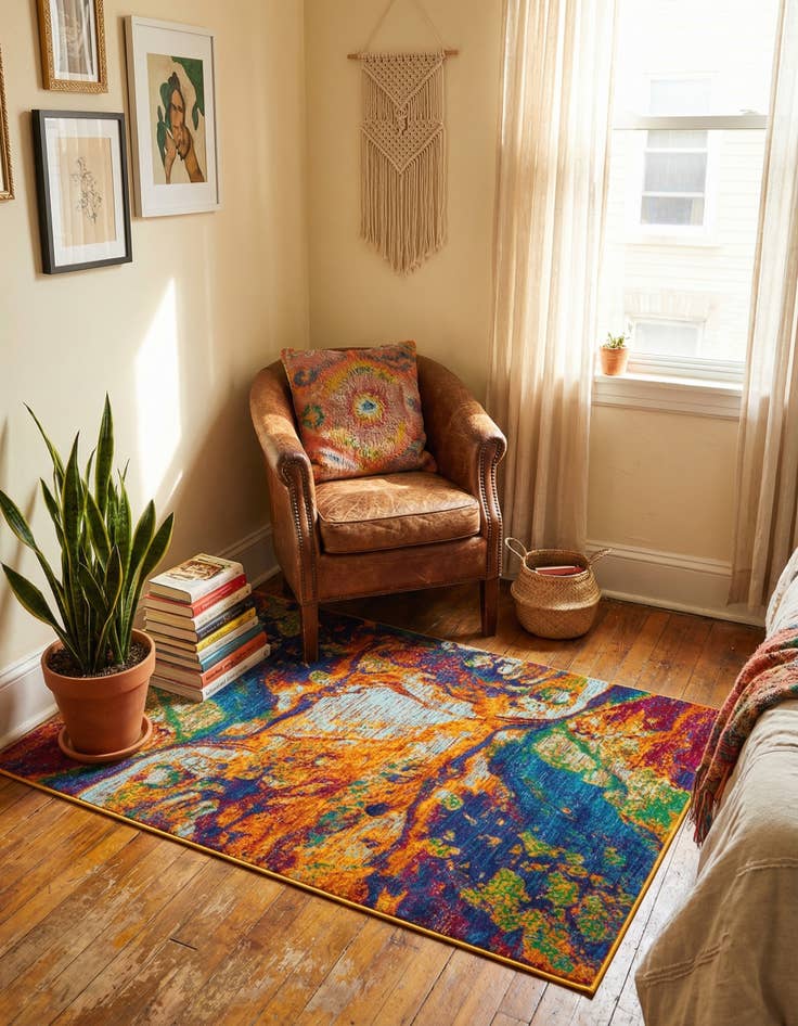 Detail image of 1' 4 x 1' 4 Calypso Sample Rug