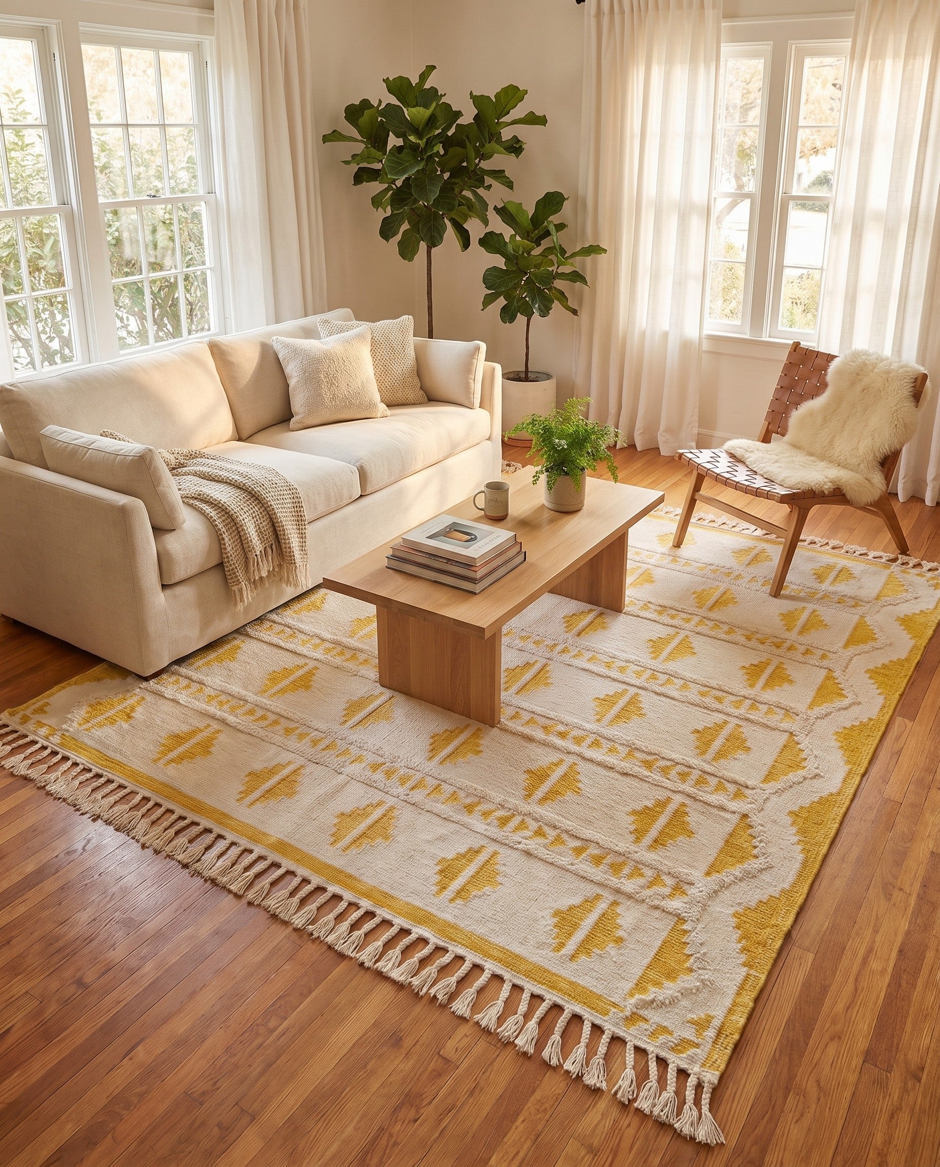 10' x 10' Hand Woven Arizona Wool Square Rug