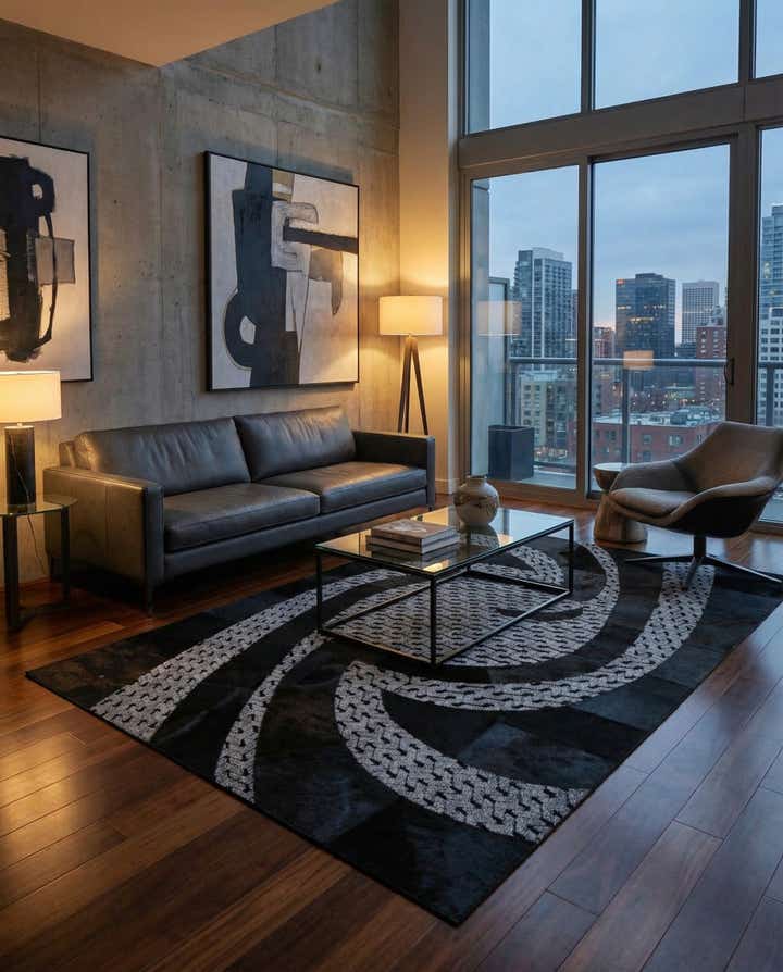 5' x 8' Cowhide - Patchwork Rug