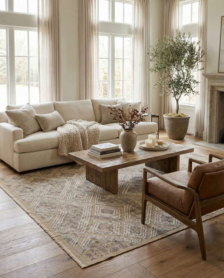 7' 9 x 10' 3 Hand Knotted Darya Wool Rug