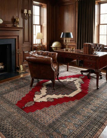 5' 2 x 7' 11 Hand Knotted Bokhara Oriental Wool Rug