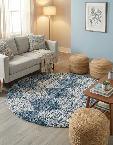 5' 3 x 5' 3 Serenity Shag Round Rug