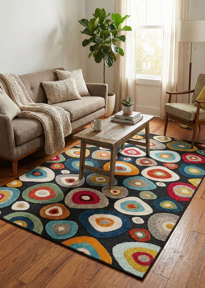 5' 3 x 8' Easy-Clean Casablanca Indoor / Outdoor Rug