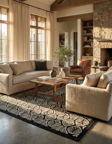 8' 6 x 10' 2 Hand Knotted Moroccan Wool Rug