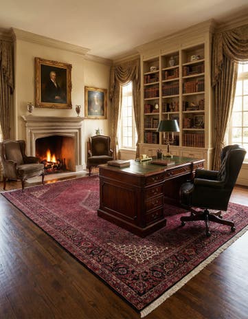 6' 5 x 10' 1 Hand Knotted Bidjar Persian Wool Rug