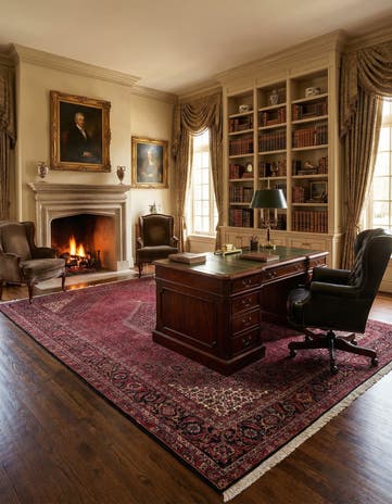 6' 5 x 10' 1 Hand Knotted Bidjar Persian Wool Rug