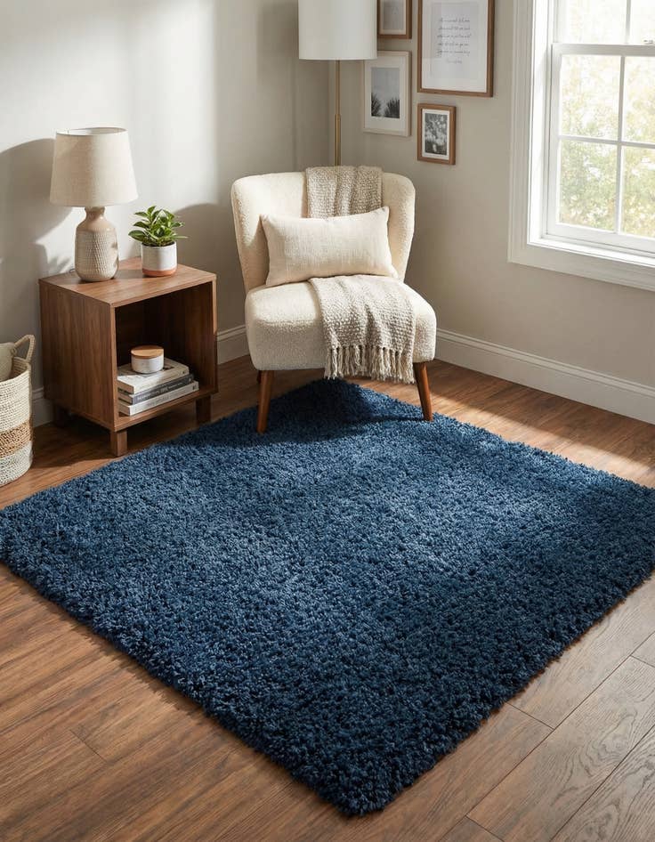 Detail image of 2' 2 x 2' 2 Solid Shag Square Rug