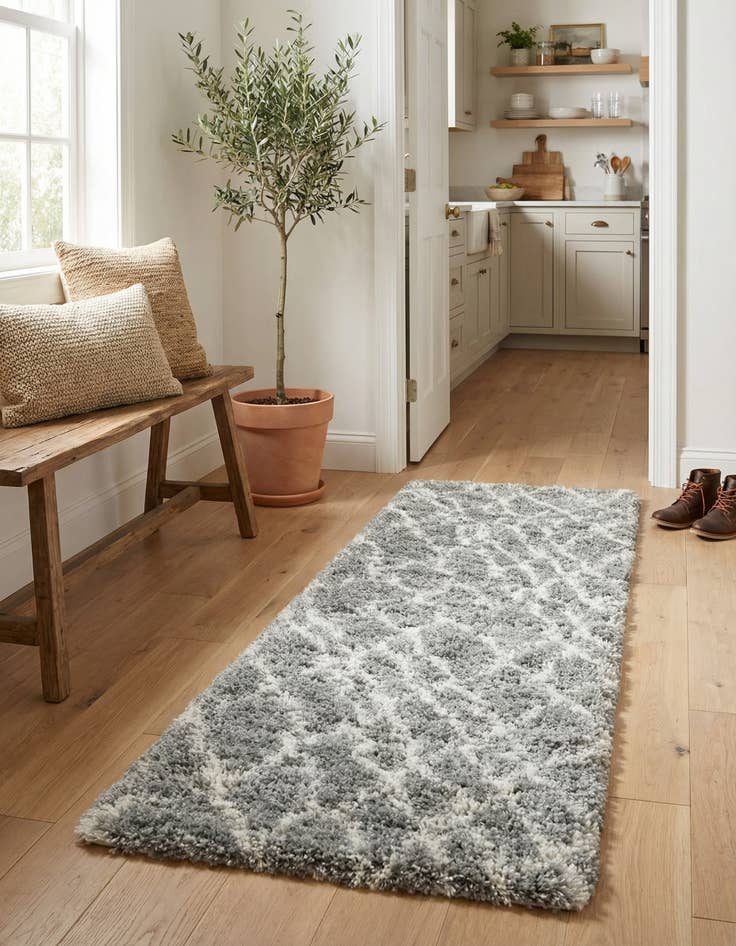 Detail image of  2' 7 x 10' Soft Touch Shag Runner Rug