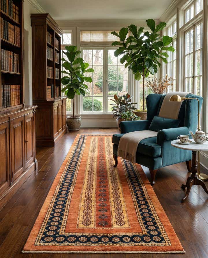 2' 9 x 9' 2 Luribaft Wool Runner Rug