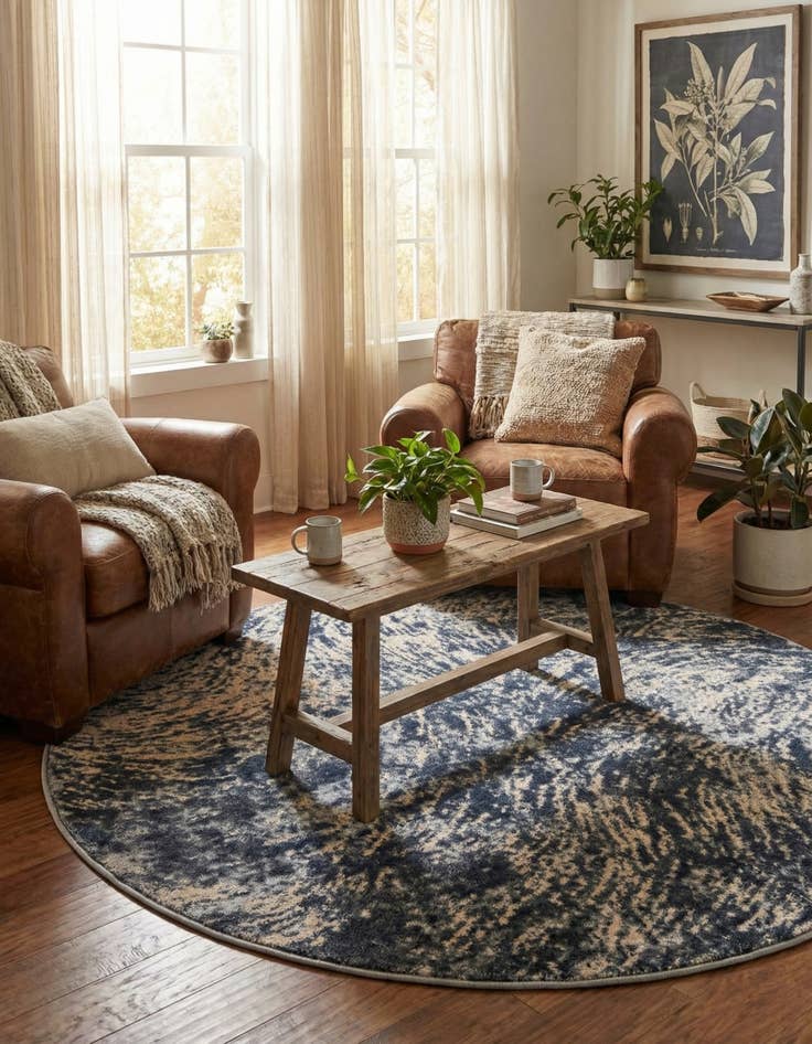 Detail image of 4' x 4' Oasis Round Rug