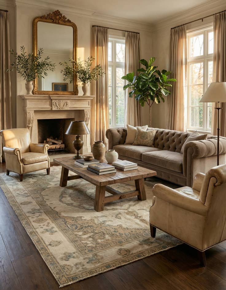 Detail image of 6' 11 x 9' 5  Hand Knotted Vintage Royal Persian Wool Rug