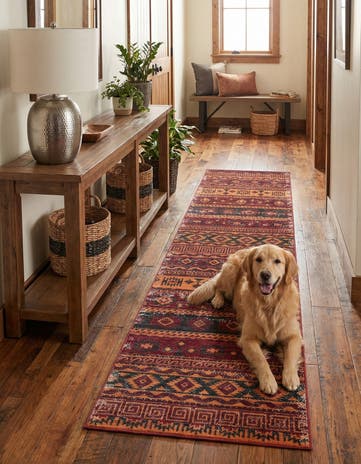 Rust Red Lucerne Runner Rug