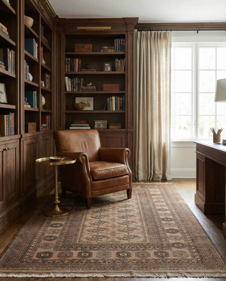 Detail image of 3' 10 x 6' Hand Knotted Afghan Akhche Oriental Wool Rug