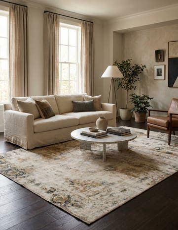 6' 8 x 11' Hand Knotted Ultra Vintage Persian Wool Rug