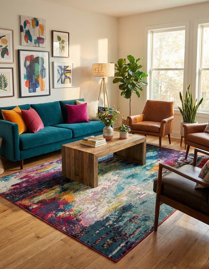9' x 12' Washable Theia Rug
