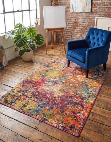 4' x 6' Washable Vivid Rug