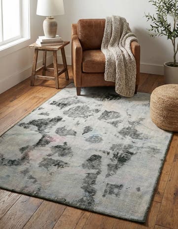 3' 5 x 4' 8 Hand Knotted Ultra Vintage Persian Wool Rug