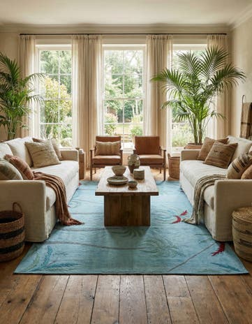 5' 9 x 7' 7 Hand Woven Kilim Suzani Wool Rug