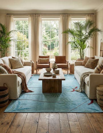 5' 9 x 7' 7 Hand Woven Kilim Suzani Wool Rug
