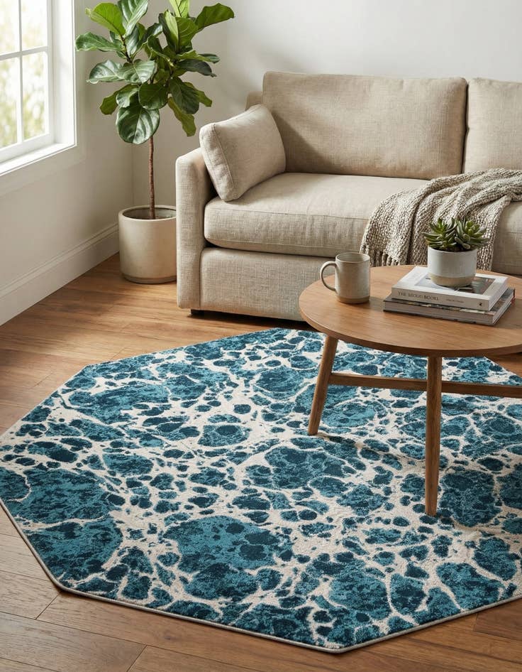 Detail image of  6' x 6' Oasis Octagon Rug