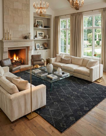 9' 8 x 13' 4 Hand Knotted Darya Wool Rug