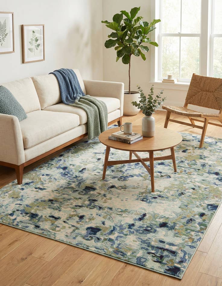 Detail image of 9' x 12' 2  Washable Spectrum Rug