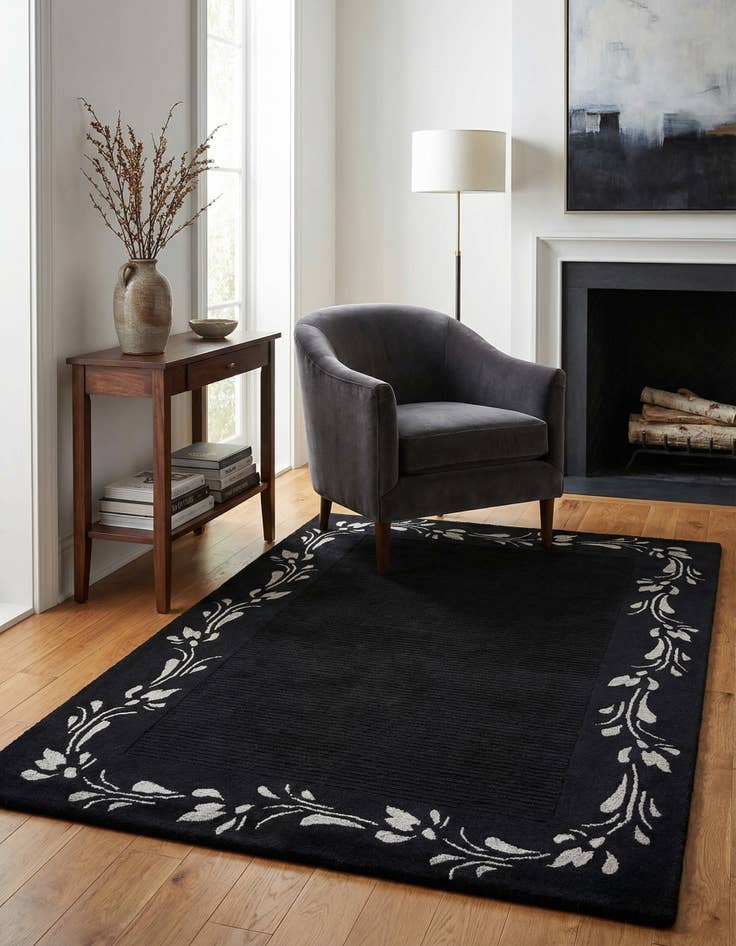 Detail image of 3' 1 x 5'  Hand Knotted Darya Wool Rug