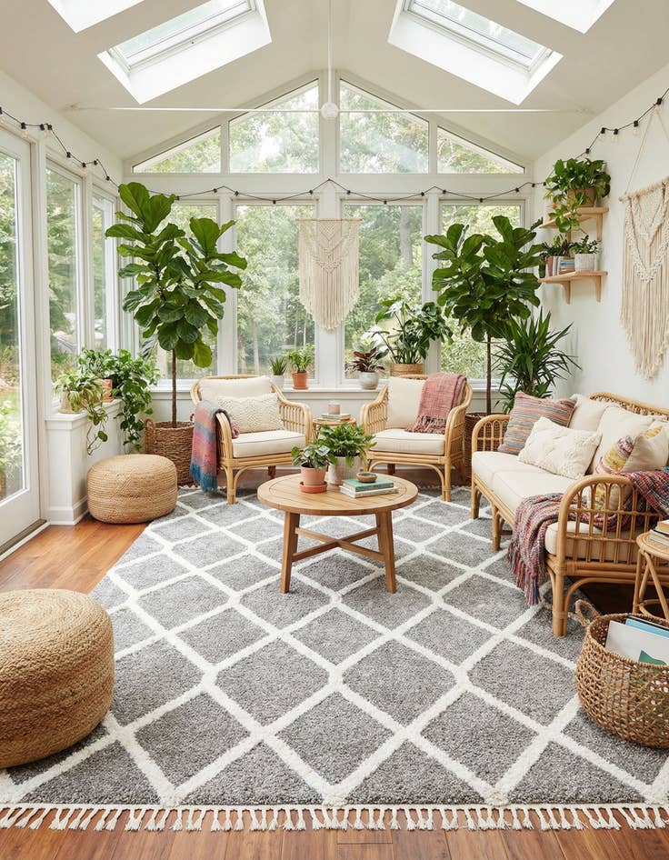 Detail image of  9' 6 x 14' 3 Boho Rug