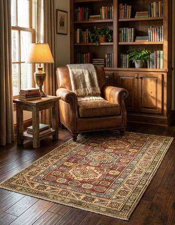 2' 7 x 4' 6 Hand Knotted Kazak Oriental Rug