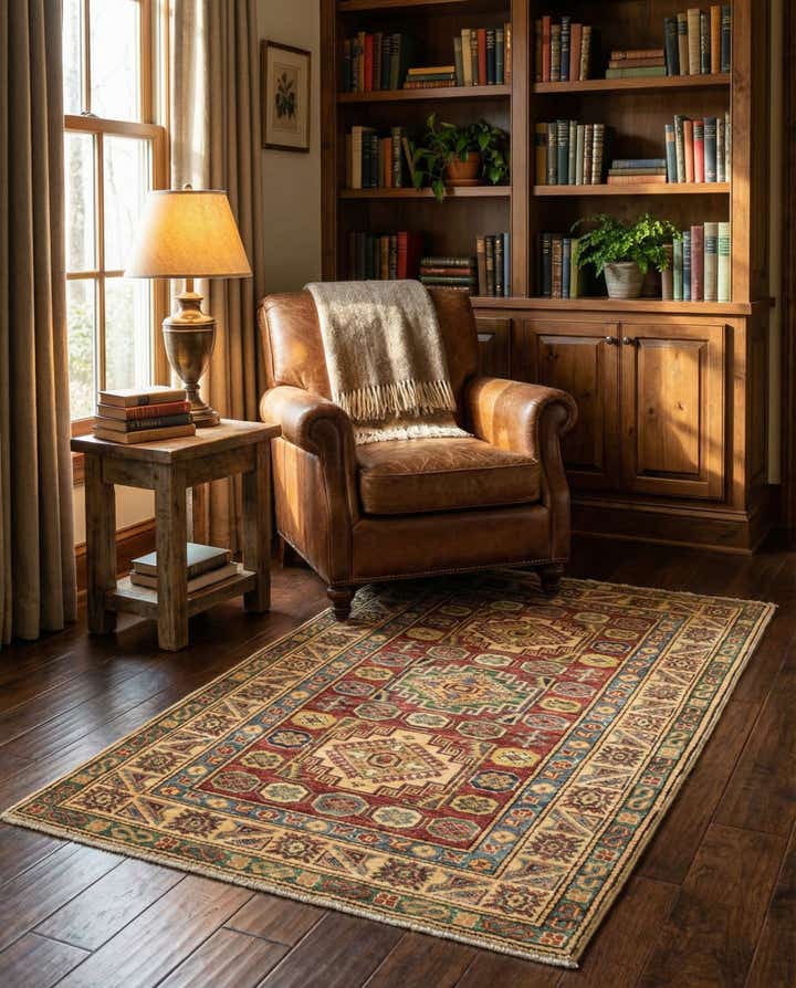 2' 7 x 4' 6 Hand Knotted Kazak Oriental Rug