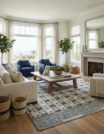 9' 7 x 14' 6 Hand Knotted Darya Wool Rug