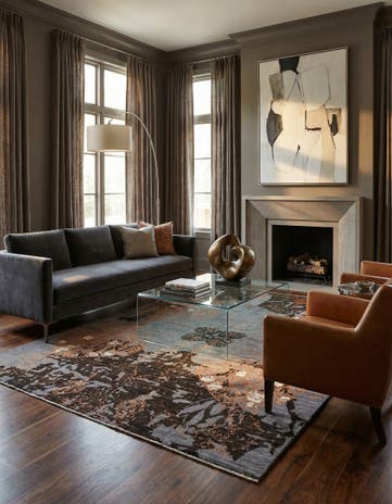 5' 5 x 7' 7 Hand Knotted Anar Rug