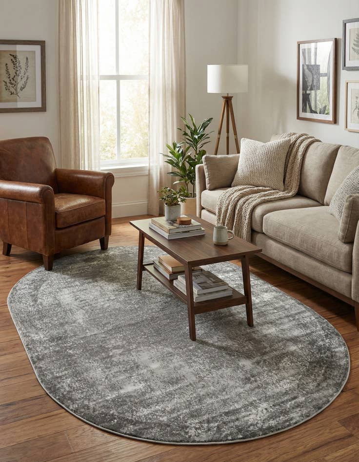 Detail image of 6' 1 x 9' Oregon Oval Rug