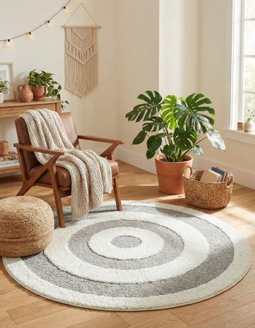 5' 3 x 5' 3 Boho Round Rug