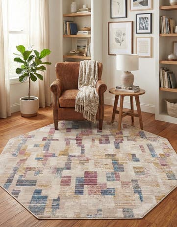 Ivory Deepa Octagon Rug