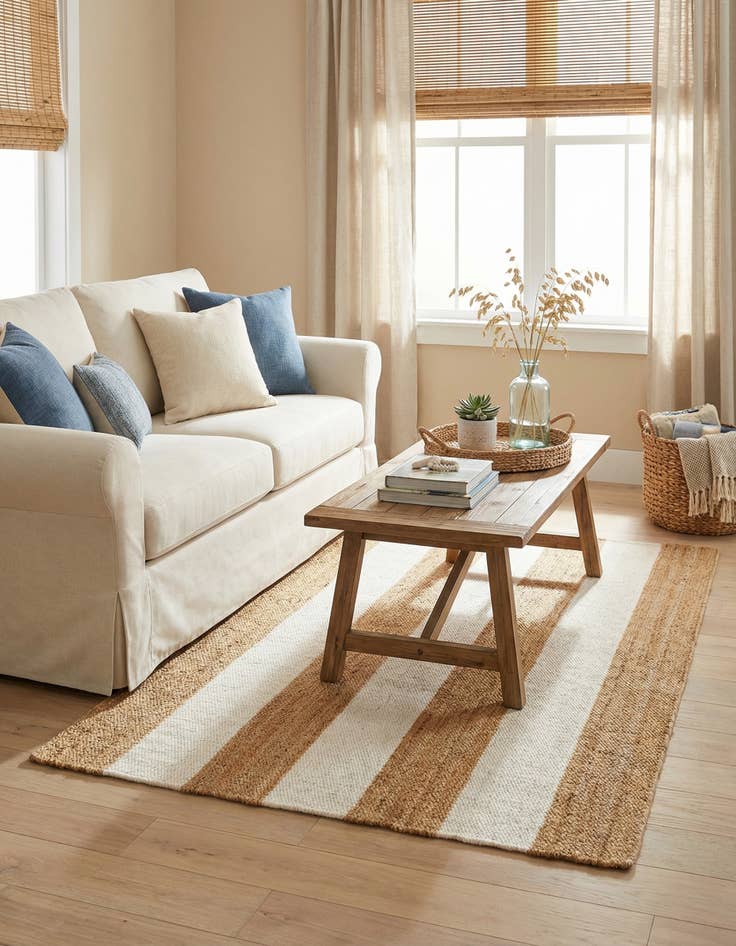 Detail image of  4' 1 x 6' 1  Hand Woven Jill Zarin Hamptons Rug