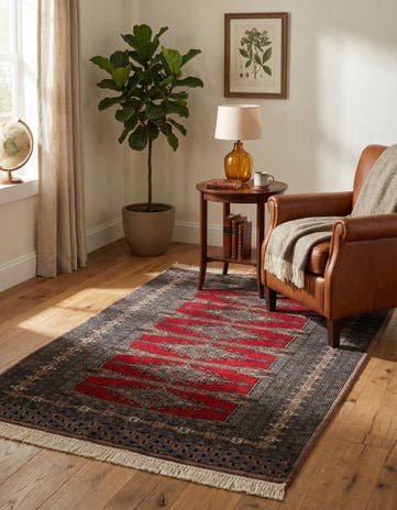3' 2 x 5' Hand Knotted Bokhara Oriental Wool Rug
