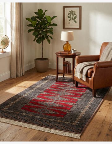 3' 2 x 5' Hand Knotted Bokhara Oriental Wool Rug