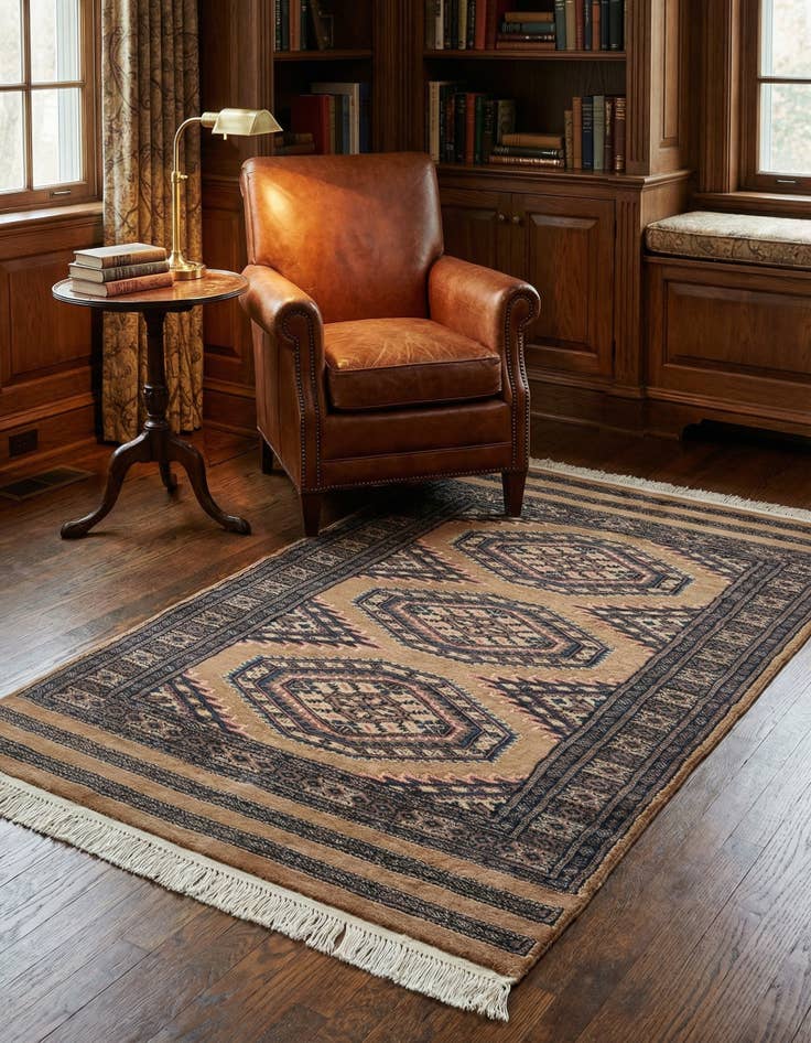 Detail image of 2' 6 x 4' 2  Hand Knotted Bokhara Rug