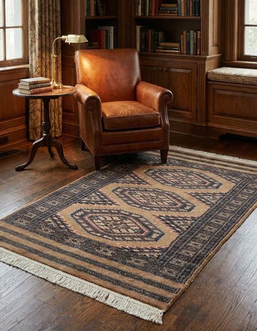 2' 6 x 4' 2 Hand Knotted Bokhara Rug