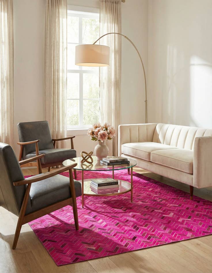 Detail image of 5' x 7' 9 Cowhide Rug