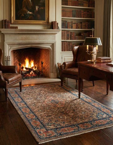 4' 4 x 7' 3 Sarough Rug