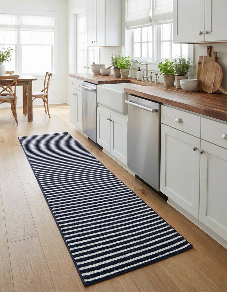 Detail image of 2' x 8'  Washable Sabrina Soto Indoor / Outdoor Runner Rug