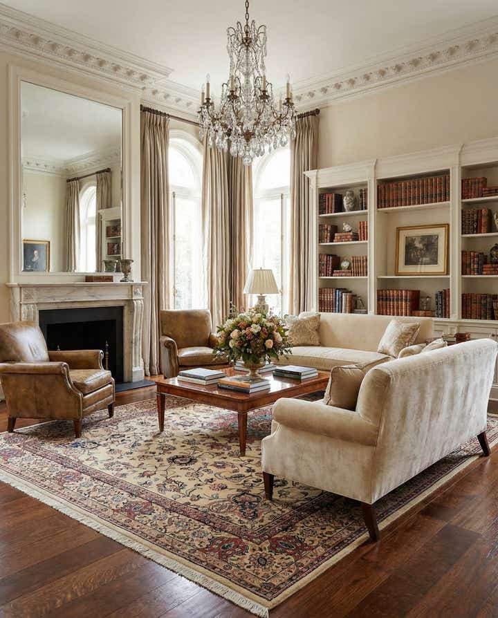 8' 11 x 12' 5 Hand Knotted Kashan Persian Wool Rug