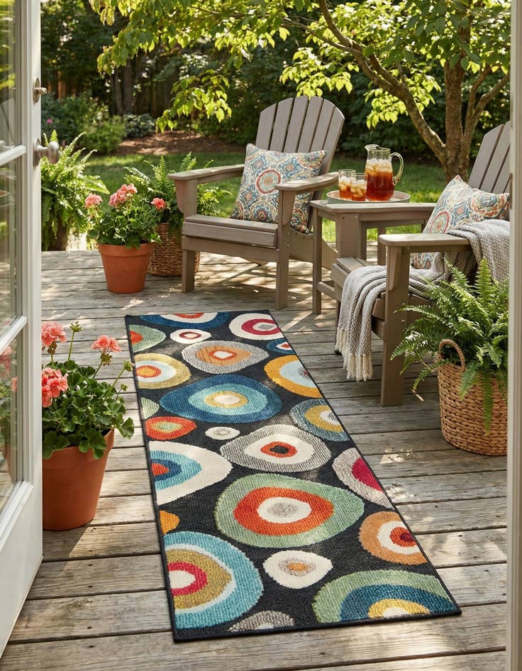 Detail image of 2' x 6'  Washable Casablanca Indoor / Outdoor Runner Rug